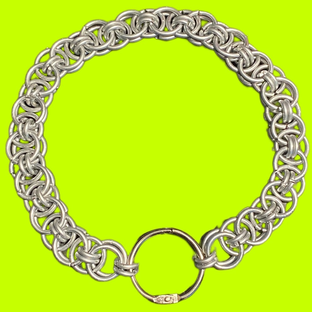 Steel chainmail choker ⛓
